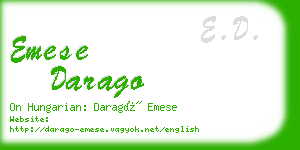 emese darago business card